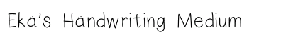 Eka's Handwriting Medium preview
