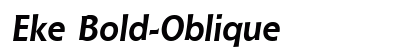Eke Bold-Oblique Preview