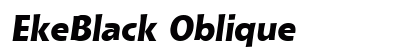 EkeBlack Oblique preview