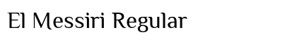 El Messiri Regular Preview