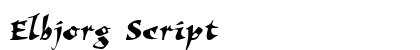 Elbjorg Script preview