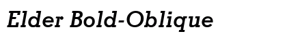 Elder Bold-Oblique Preview