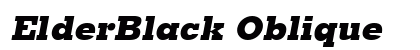 ElderBlack Oblique preview