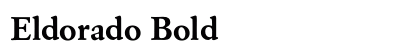 Eldorado Bold Preview