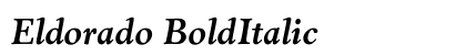 Eldorado BoldItalic Preview