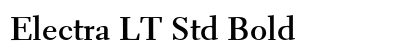 Electra LT Std Bold preview
