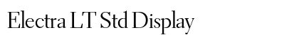 Electra LT Std Display Preview