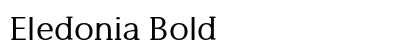 Eledonia Bold preview