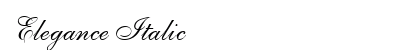 Elegance Italic Preview