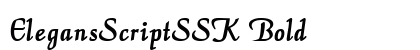 ElegansScriptSSK Bold preview