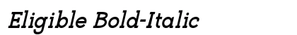 Eligible Bold-Italic preview