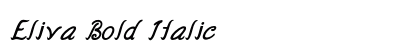 Eliva Bold Italic Preview
