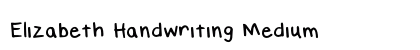 Elizabeth Handwriting Medium preview