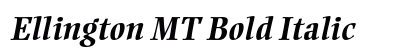 Ellington MT Bold Italic Preview