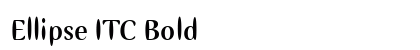 Ellipse ITC Bold Preview