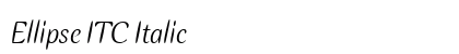 Ellipse ITC Italic Preview