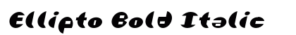 Ellipto Bold Italic Preview