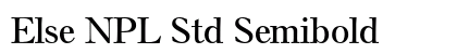 Else NPL Std Semibold Preview