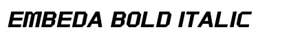 Embeda Bold Italic Preview