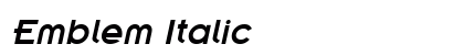 Emblem Italic Preview