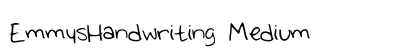 EmmysHandwriting Medium preview