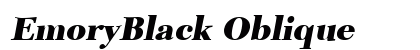 EmoryBlack Oblique Preview