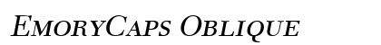 EmoryCaps Oblique Preview