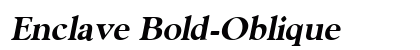 Enclave Bold-Oblique Preview