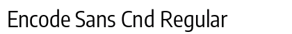 Encode Sans Cnd Regular Preview