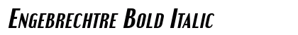 Engebrechtre Bold Italic Preview