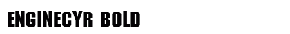 EngineCyr Bold preview
