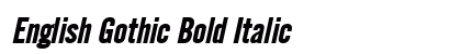 English Gothic Bold Italic Preview
