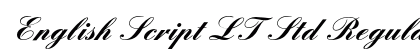 English Script LT Std Regular preview