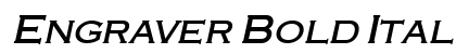 Engraver Bold Italic Preview