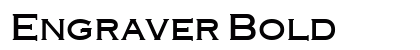 Engraver Bold preview