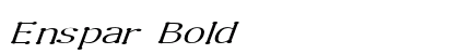 Enspar Bold preview