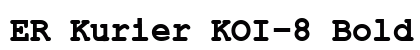 ER Kurier KOI-8 Bold preview