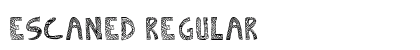 Escaned Regular preview