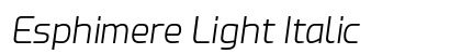 Esphimere Light Italic Preview