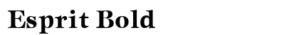 Esprit Bold Preview