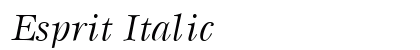 Esprit Italic Preview