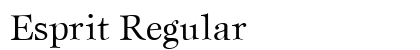 Esprit Regular preview