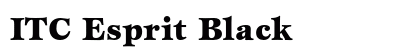 ITC Esprit Black preview
