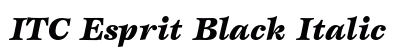 ITC Esprit Black Italic Preview