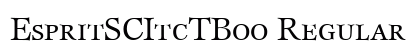 EspritSCItcTBoo Regular preview