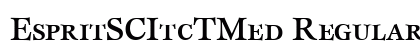 EspritSCItcTMed Regular preview