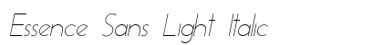 Essence Sans Light Italic preview