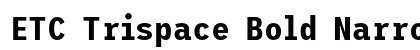 ETC Trispace Bold Narrow Preview