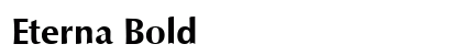 Eterna Bold Preview
