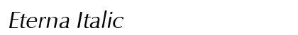 Eterna Italic Preview